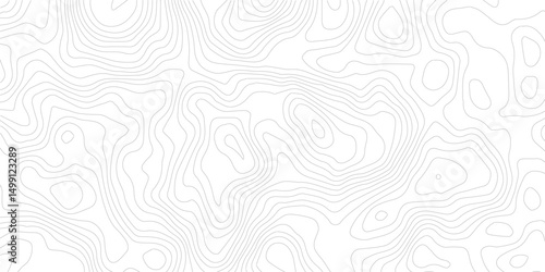 topographic map background geographic line map with elevation assignments. Modern design with White background with topographic wavy pattern design.paper texture Imitation of a geographical map shades