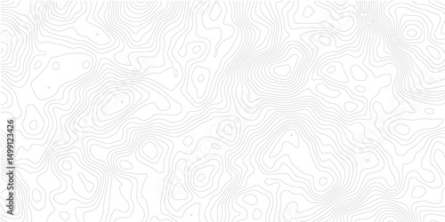 topographic map background geographic line map with elevation assignments. Modern design with White background with topographic wavy pattern design.paper texture Imitation of a geographical map shades