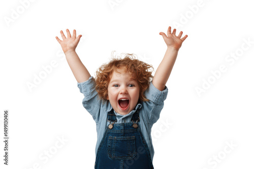 Child Victory Pose – Transparent Background