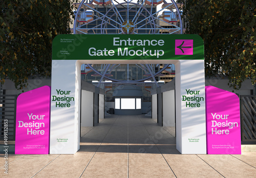 Entrance Gate Event Mockup