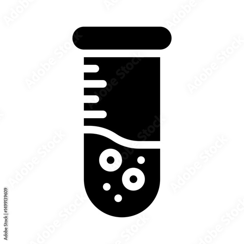 test tube glyph icon