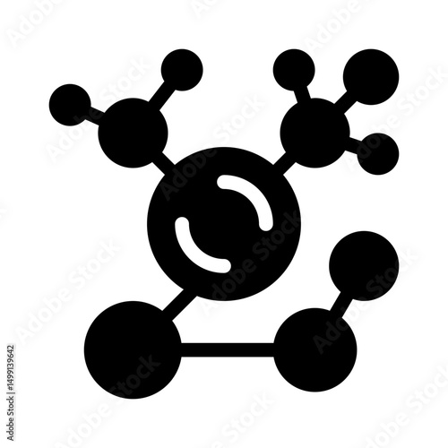 molecule glyph icon