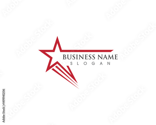 Star success logo and symbosl vector template