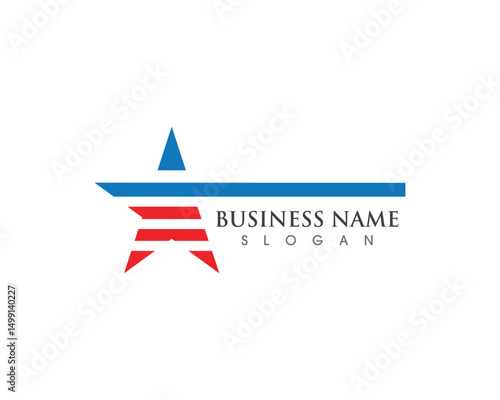 Star success logo and symbosl vector template