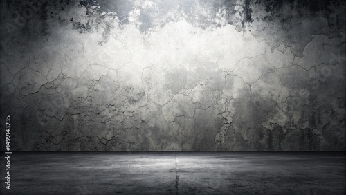 Old wall texture cement dark black gray background abstract grey color design are light with white gradient background.