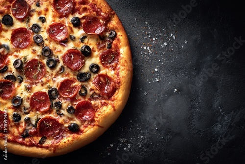 Close-up of a delicious piz...