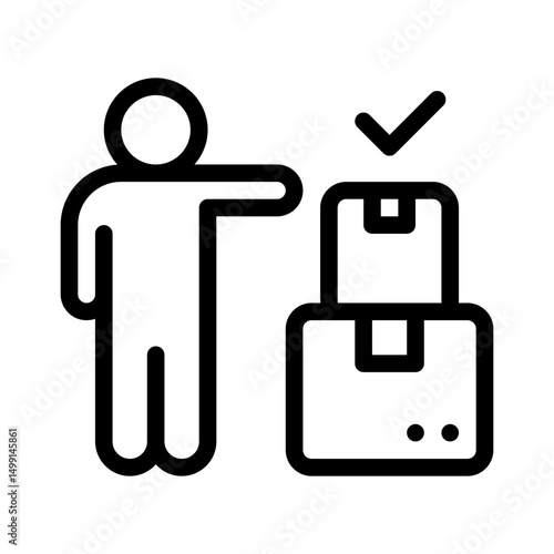 supplier delivery line icon