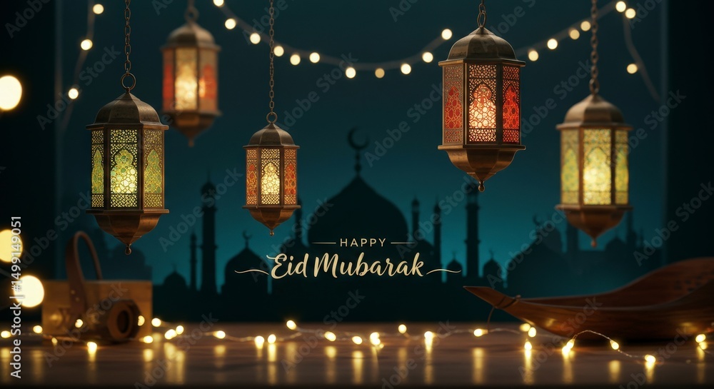 Fototapeta premium Eid al fitr celebration