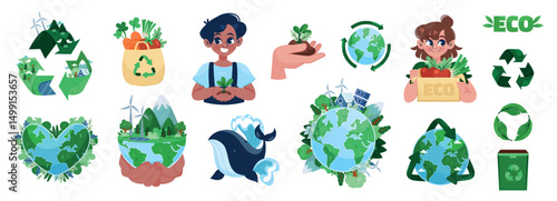 Flat Eco Recycling Original set