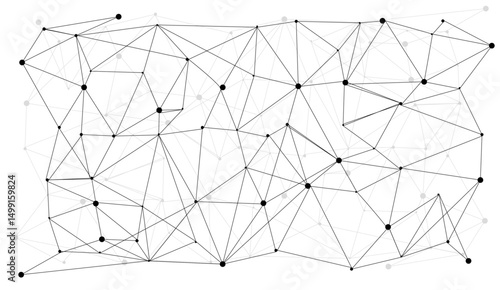 Connected dots and lines,abstract geometric background