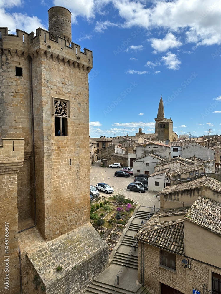 Obraz premium Vue d'Olite depuis le Palais Royal
