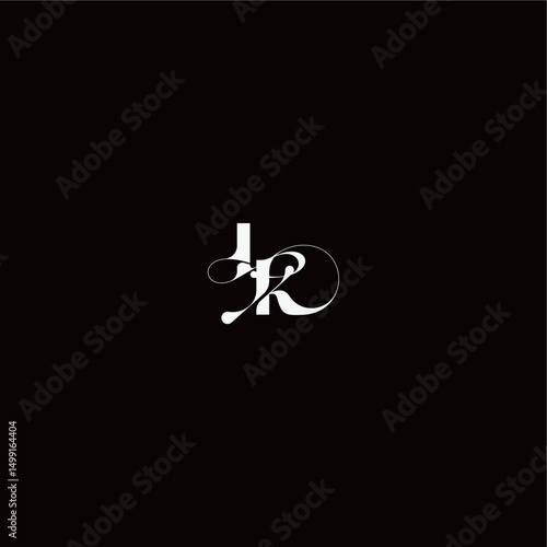 wedding typography initial monogram style and elegant concept LK organic hairline logo letter