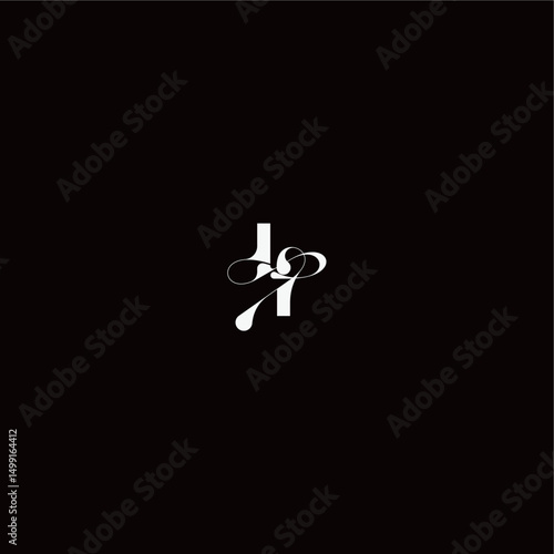 wedding typography initial monogram style and elegant concept LI organic hairline logo letter
