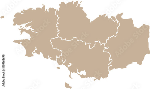 Carte région Bretagne
