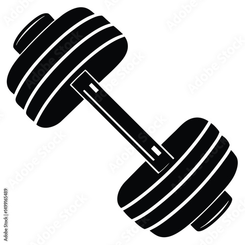 dumbbell isolated on white background