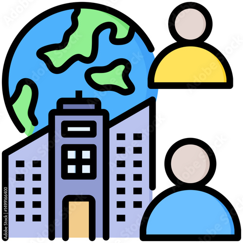Outsourcing Icon