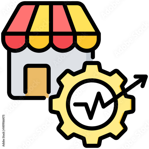 Market Entry Strategy Icon