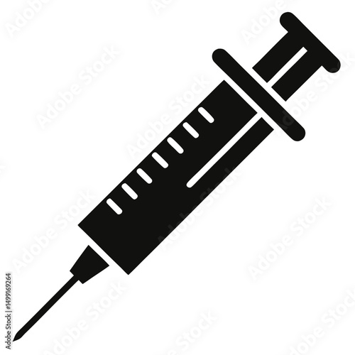 syringe isolated on white background
