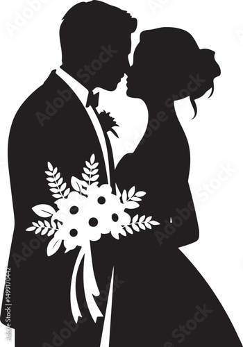 Bride and Groom Silhouette SVG – Elegant Wedding Couple for Cricut & Decor

Just Married Clipart – Romantic Bride & Groom PNG for Invitations & Crafts

Wedding Couple SVG Bundle – Mr and Mrs Design fo