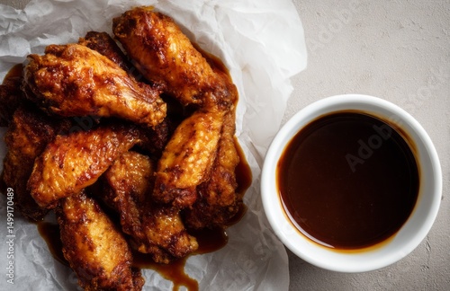 Crispy, seasoned chicken wi...