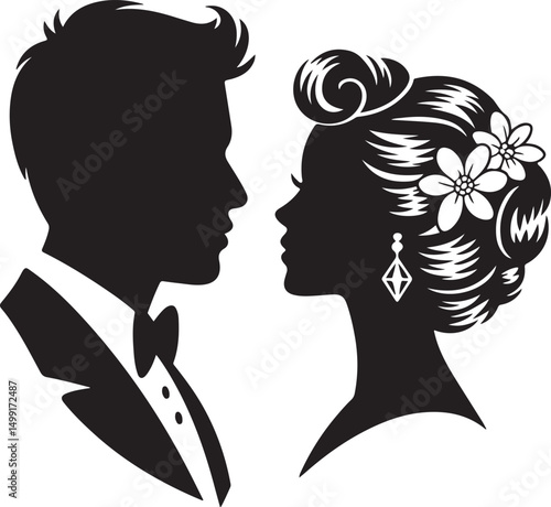Bride and Groom Silhouette SVG – Elegant Wedding Couple for Cricut & Decor

Just Married Clipart – Romantic Bride & Groom PNG for Invitations & Crafts

Wedding Couple SVG Bundle – Mr and Mrs Design fo