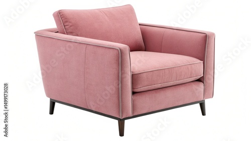 Wallpaper Mural black leather chair isolated Torontodigital.ca