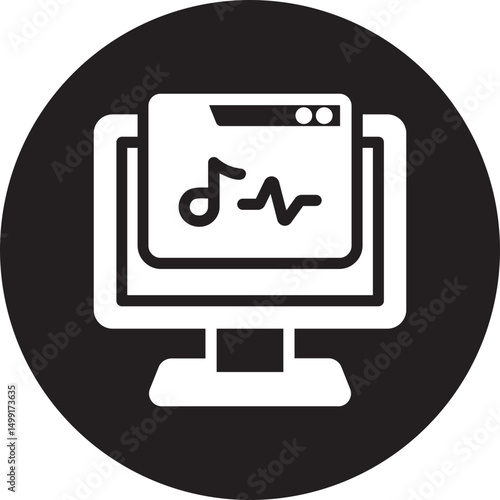 music glyph icon