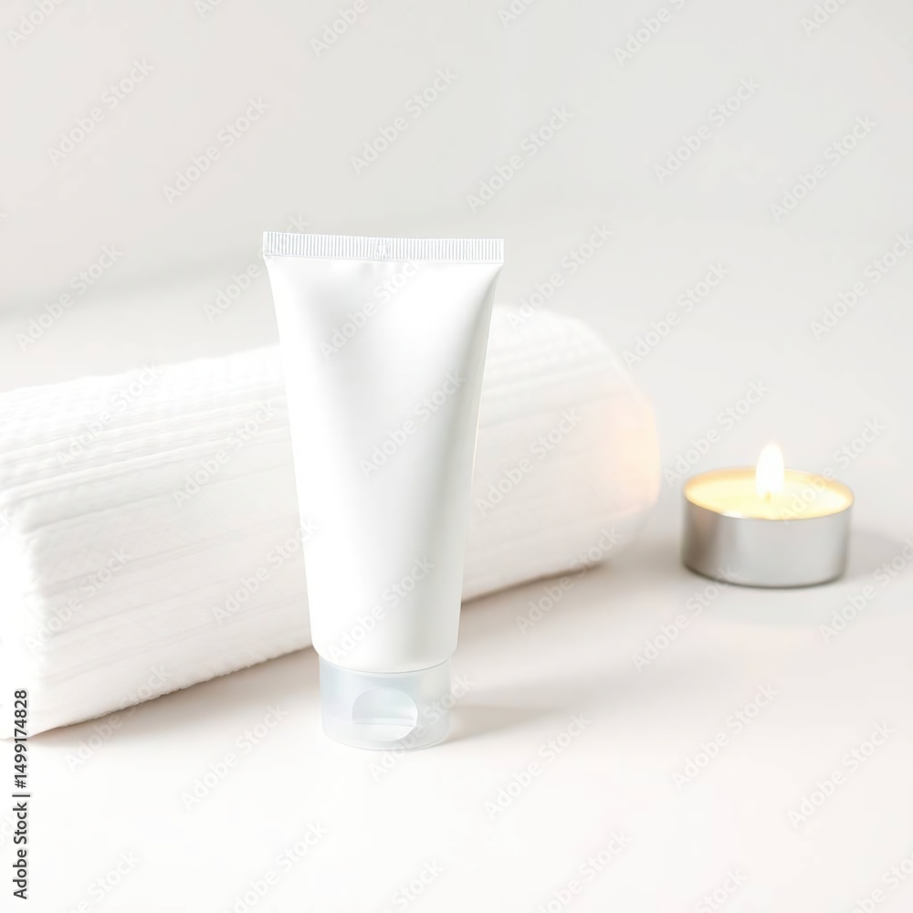 Skincare Product with Spa, and White. Skincare Product with Spa, and White.