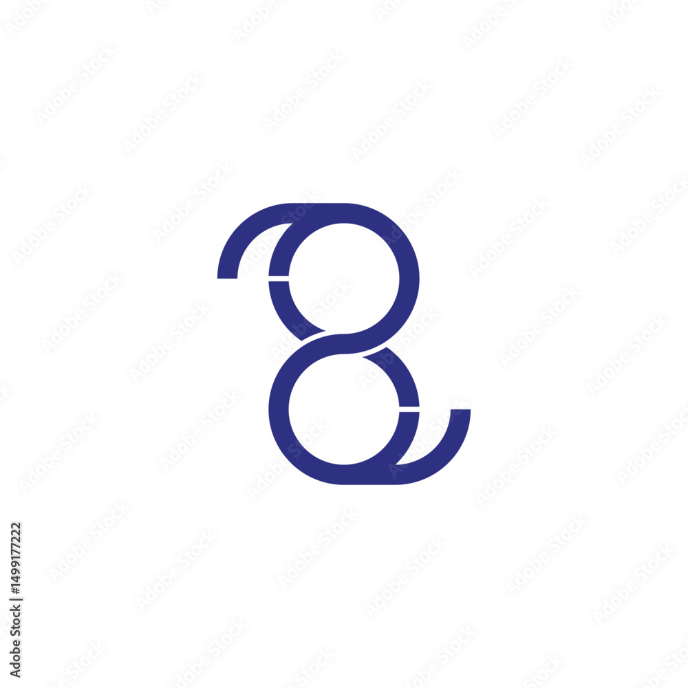 number 28 loop infinity geometric logo vector number 28 loop infinity geometric logo vector