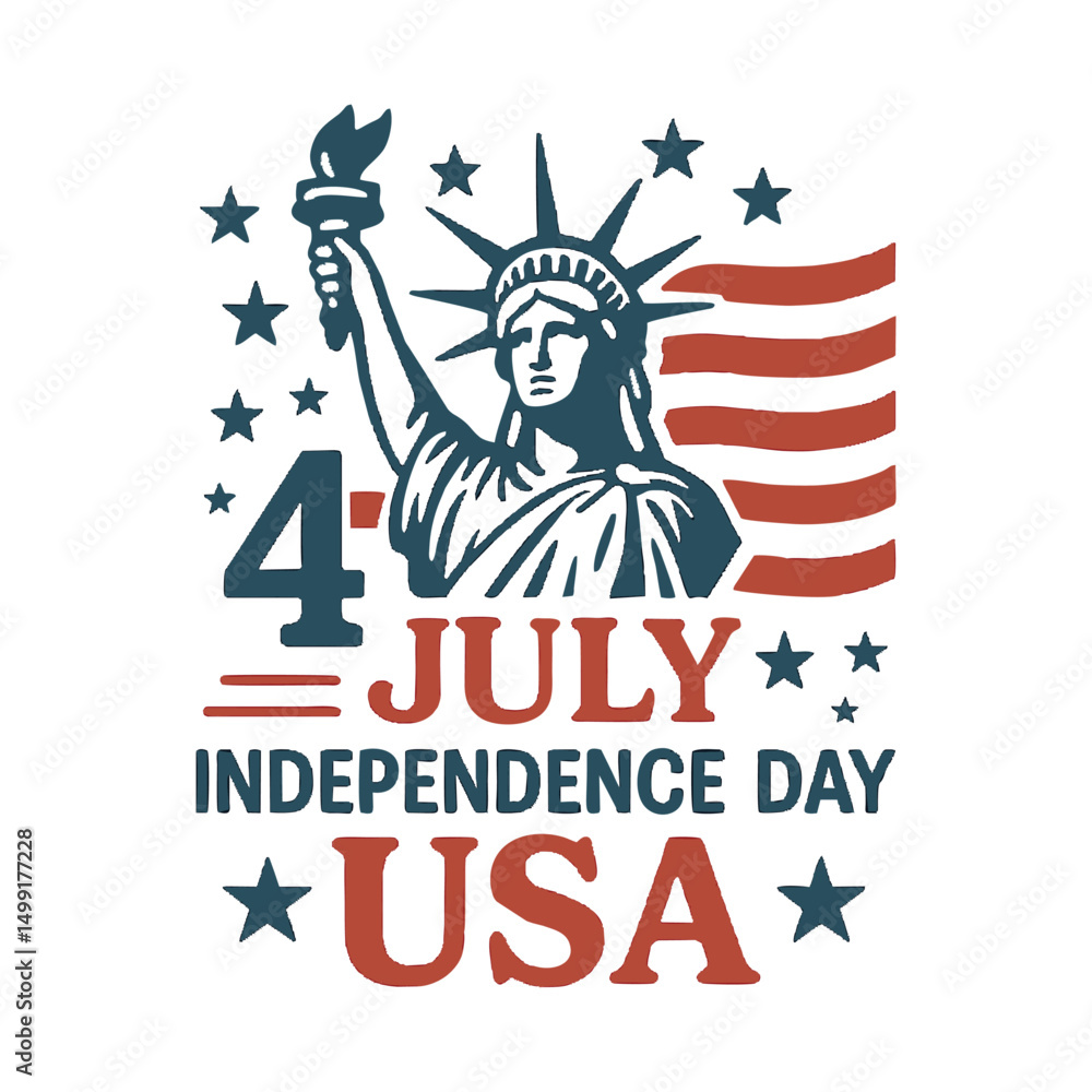 Obraz premium Celebrate USA International Day with patriotic spirit and unity. This day highlights American culture, freedom, and the values of independence cherished across the nation. Perfect for greeting cards, 