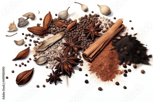 Wallpaper Mural Spices brown food ingredient. Torontodigital.ca