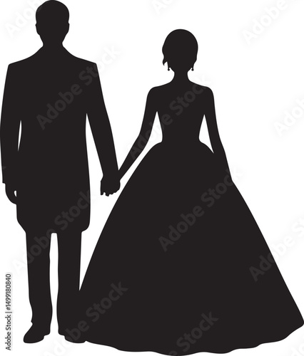Bride and Groom SVG | Wedding Couple Silhouette | Just Married Cut File for Cricut

Mr and Mrs SVG | Wedding Day Design | Bride & Groom Clipart for DIY Signs & Shirts

Wedding Couple SVG | Romantic Br