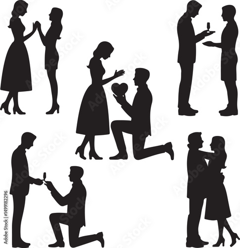 Bride and Groom SVG | Wedding Couple Silhouette | Just Married Cut File for Cricut

Mr and Mrs SVG | Wedding Day Design | Bride & Groom Clipart for DIY Signs & Shirts

Wedding Couple SVG | Romantic Br