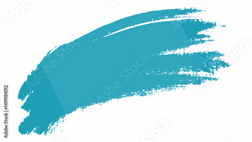 Watercolor hand drawn blue brush strokes