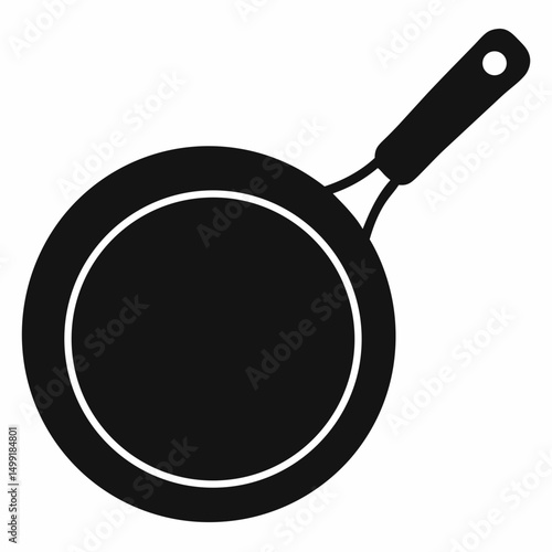 frying pan isolated on white