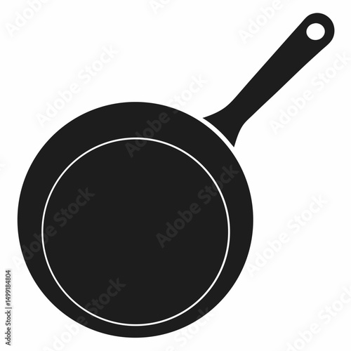 frying pan isolated on white