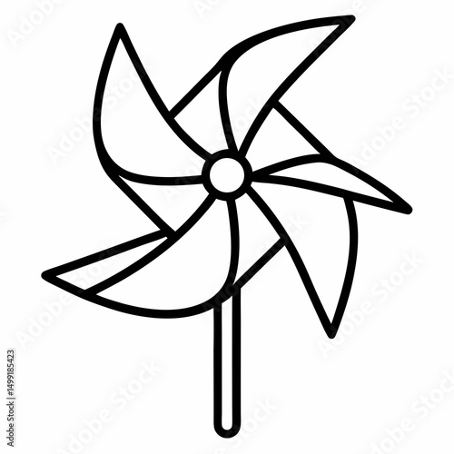 pinwheel isolated on white