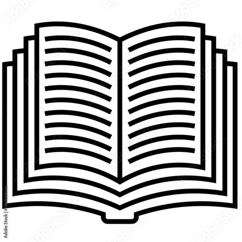 open book vector illustration