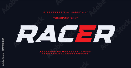 Creative font. Modern abstract digital tech font. Logo creative font, type, technology, movie, digital, music, movie. Fonts and illustration in vector format.