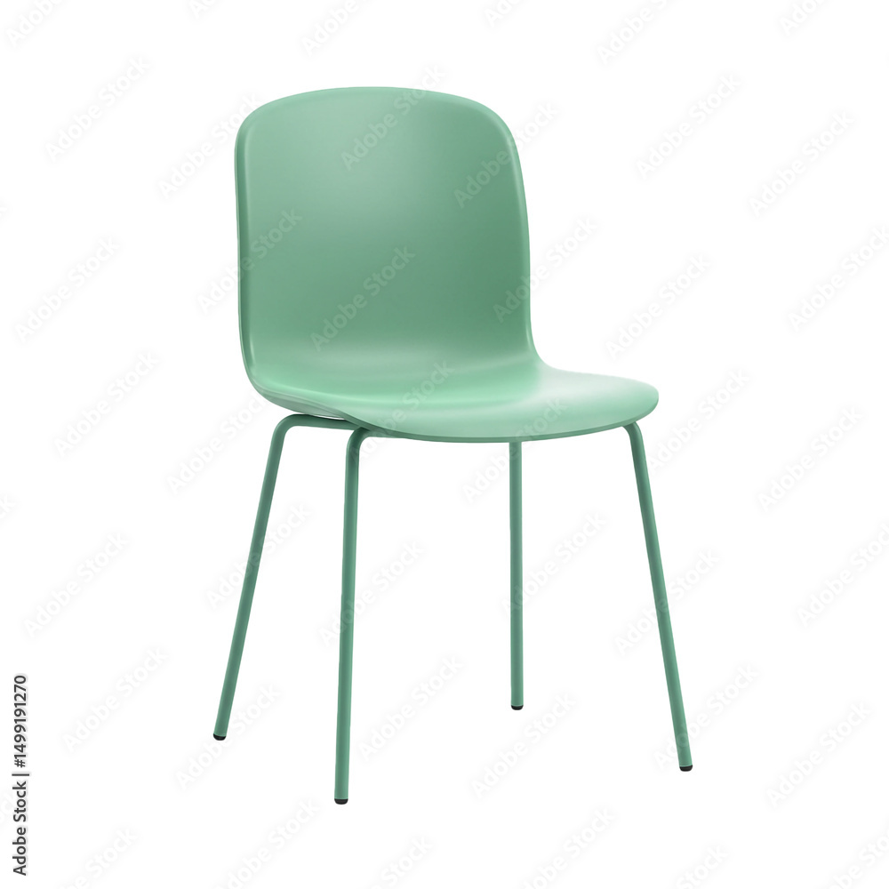 Modern Mint Green Plastic Chair with Sleek Metal Legs Perfect for Contemporary Interiors Stylish Seating Solution for Dining Room Kitchen or Office Space Modern Mint Green Plastic Chair with Sleek Metal Legs Perfect for Contemporary Interiors Stylish Seating Solution for Dining Room Kitchen or Office Space