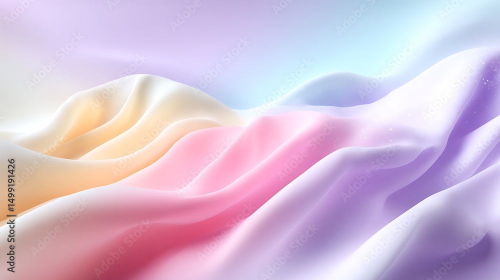 Flowing silk textures abstract art digital illustration vibrant colors soft lighting decorative background Flowing silk textures abstract art digital illustration vibrant colors soft lighting decorative background