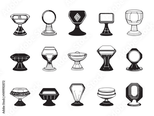 Hologram device futuristic technology digital projection concept