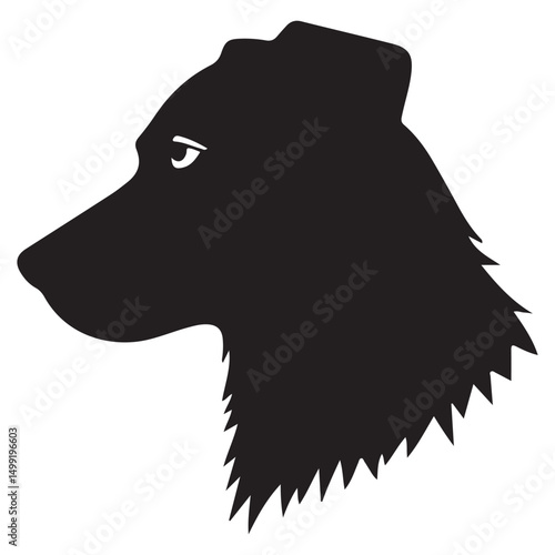  dog silhouette vector design. illustration EPS 10
