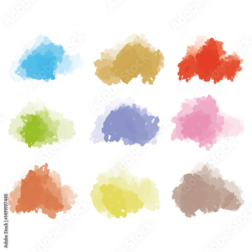 水彩のカラフルなテクスチャ