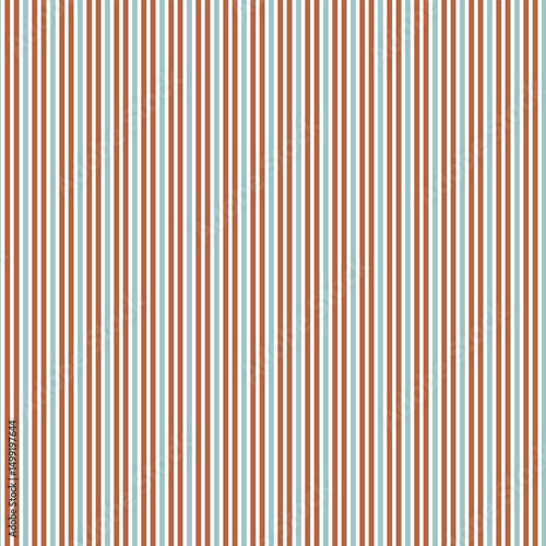 Vector Seamless Pattern Stripes in Rust and Mint in Autumn Woodland Whimsical Neutral Forest