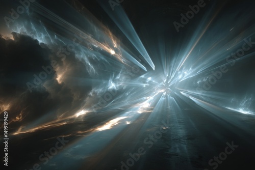Abstract Cosmic Light Rays and Dark Clouds