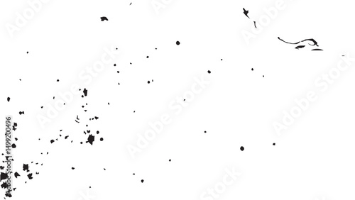 Distressed black grunge texture. Old dusty grain overlay. Dotted texture. Dust overlay texture, noise particles and grunge background. 