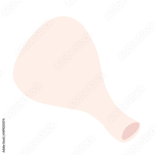 Chicken Meat Flat Illustration 