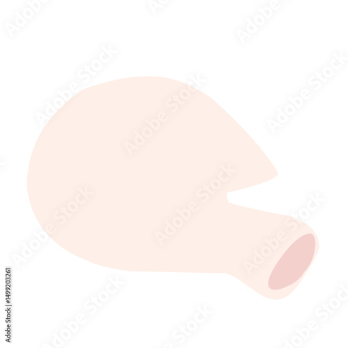 Chicken Meat Flat Illustration 