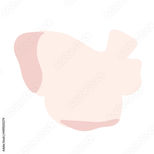 Chicken Meat Flat Illustration 